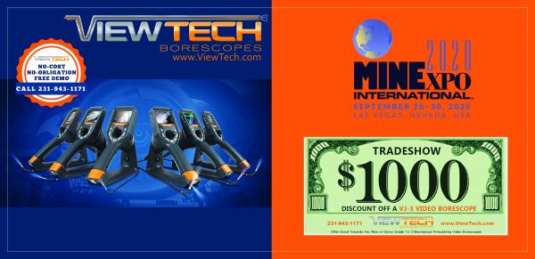 MINExpo 2020 ViewTech Borescopes Discount Offer